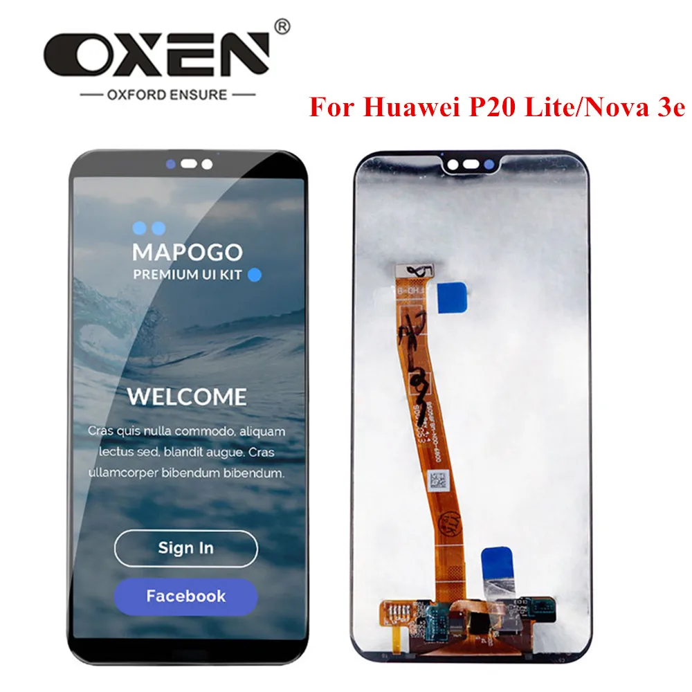 ЖК-дисплей OXEN для Huawei P20 Lite сенсорный экран телефон планшетофон в сборе запасная