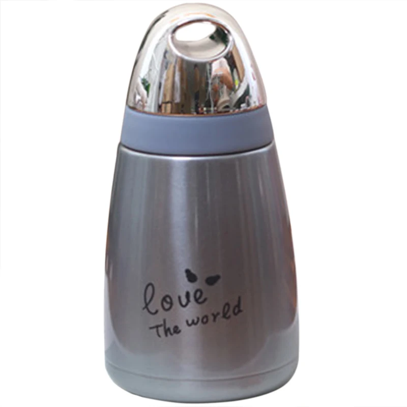 Brief Personality Vacuum Flask 304 Stainless Steel Thermo Mug Leak-Proof Students Portable Sports Leak-Proof Water Bottle