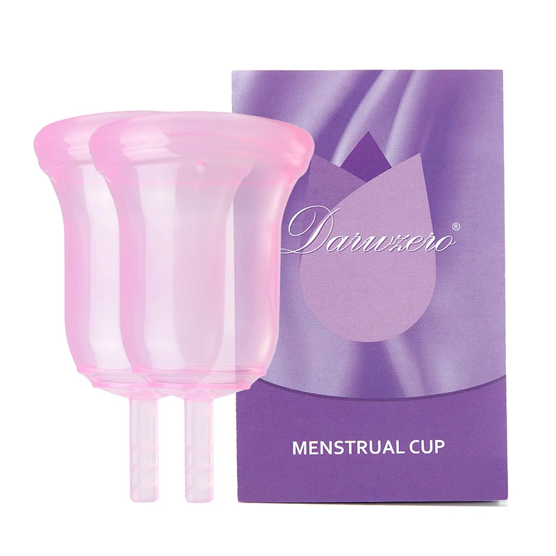 2Pcs-Naked-Pink Жидкая силиконовая менструальная чашка Женская гигиена менструальная чашка эластичная менструальная чашка Менструальный коллектор женский менструальный период - Цвет: 2Pcs-Naked-Pink