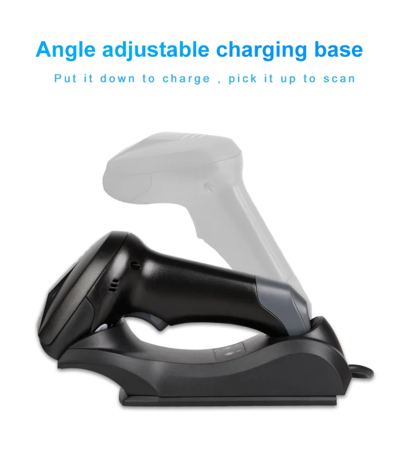 Portátil sem Fio Scanner de Código de Barras Bluetooth com Fio Uso da Indústria Freeshipping Código Leitor Ios Sistema Inventário Android 1d - 2d qr 6 Freeshipping portátil sem fio scanner de código