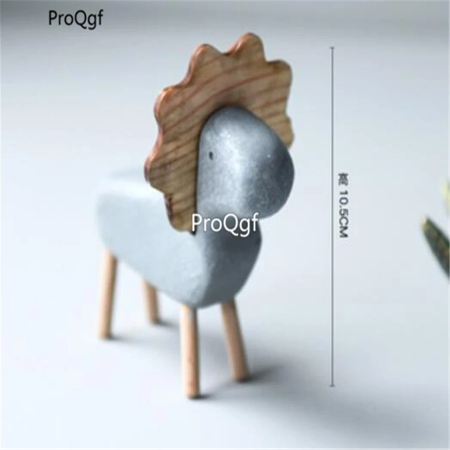 ProQgf 1 шт. набор сад милый поддельный статуя животного пять выбор - Color: Dark grey