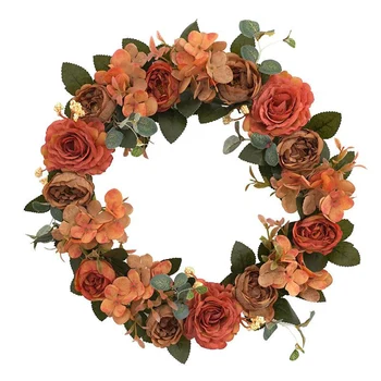 

1XArtificial Flower Wreath Peony Wreath Door Wreath Spring Wreath Door Ornaments Wall Ornaments Christmas Decoration