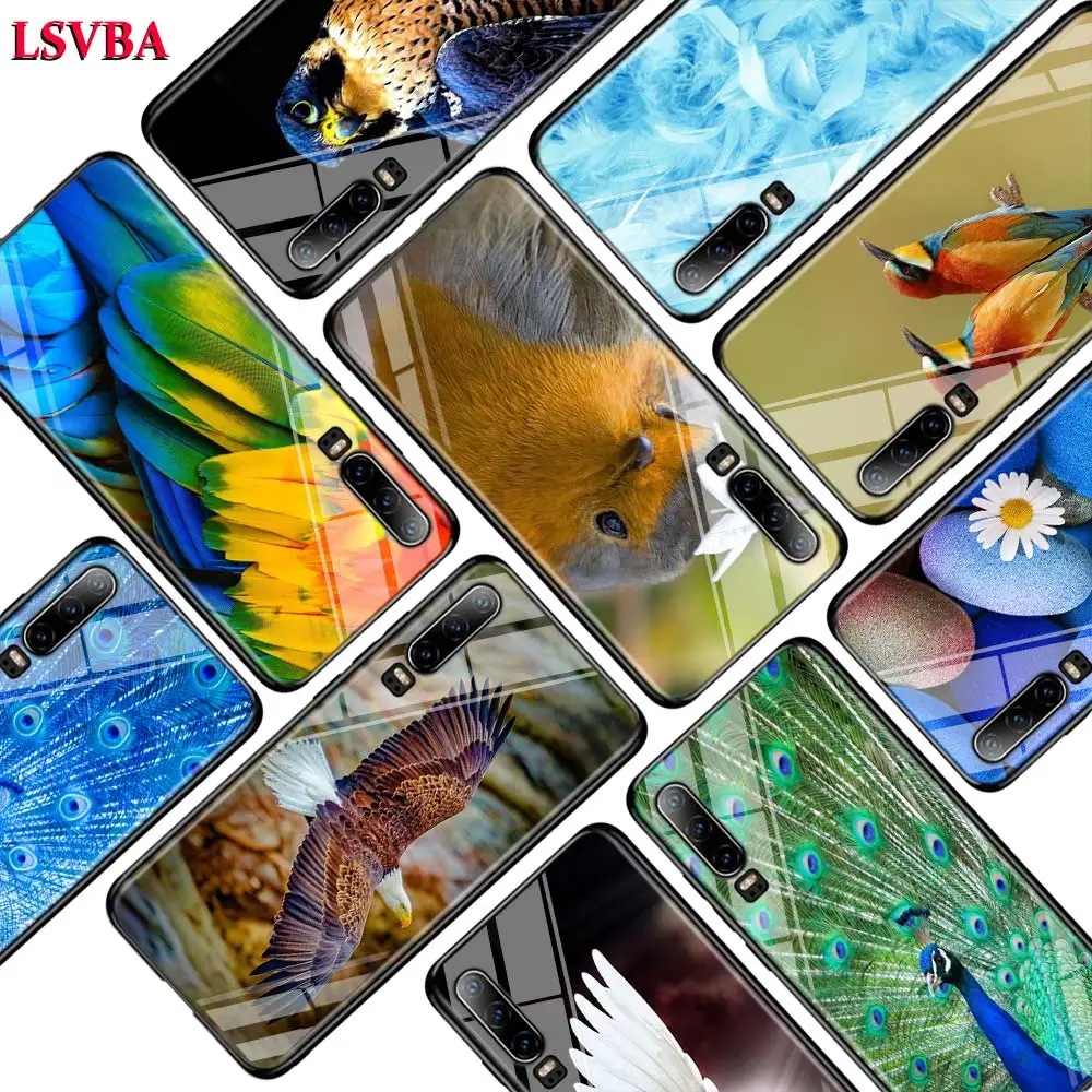 

Colorful Bird for Huawei P Smart Z Plus 2019 P30 P20 Pro P10 P9 P8 Lite Plus Super Bright Glossy Phone Case Cover
