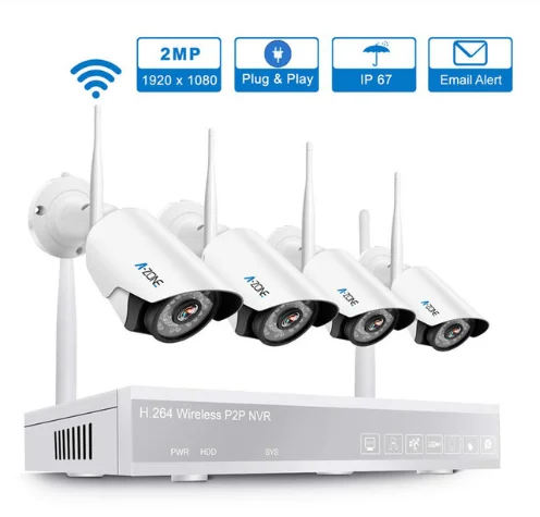 960 P/1080 P беспроводная домашняя камера безопасности, комплект, 2MP Wifi CCTV камера наблюдения, система безопасности, набор для внутреннего видеонаблюдения - Цвет: 2.0MP 1080P
