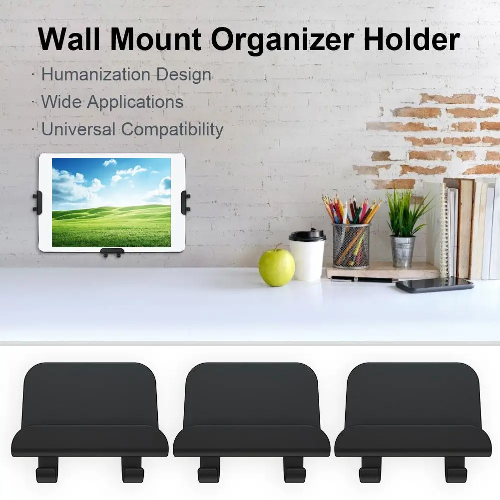 ABS Tablet Holder Wall Mount Organizer Outlet Hanging Suitable For Ebook And Smart Phone 3pcs Stand | Мобильные телефоны и