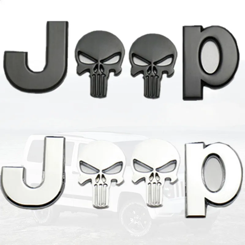 

3D for Premium Car Side Fender Rear Trunk Emblem Badge funny Sticker Decals for Chrysler Grand Cherokee Wrangler car accessories