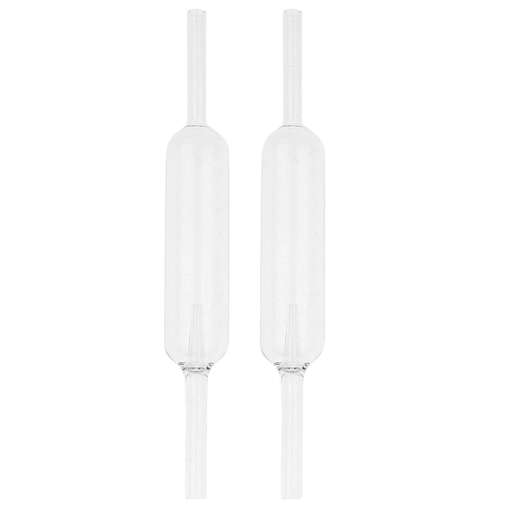 2Pcs Aquarium Planted Tank Crystal Clear CO2 Monitor with Bubble Counter
