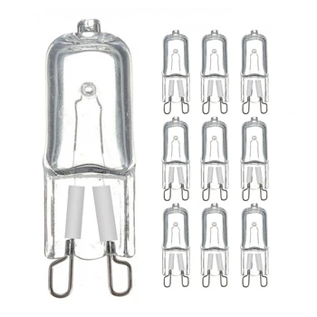 

10Pcs 220V 240V 230V Oven Light Bulb G9 high temperature bulb Steamer light G9 oven lighting bulb 20w 25w 40w 60w 360 degrees