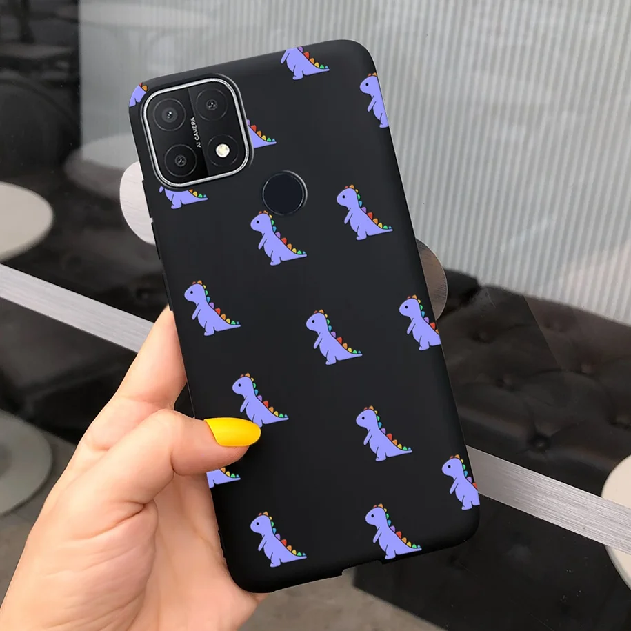 cases for oppo cell phone Couple Love Heart Case For OPPO A15 A15s A 15 Phone Case Cute Cartoon Painted Matte Bumper Soft Cover For OPPOA15s CPH2179 Funda best case for oppo