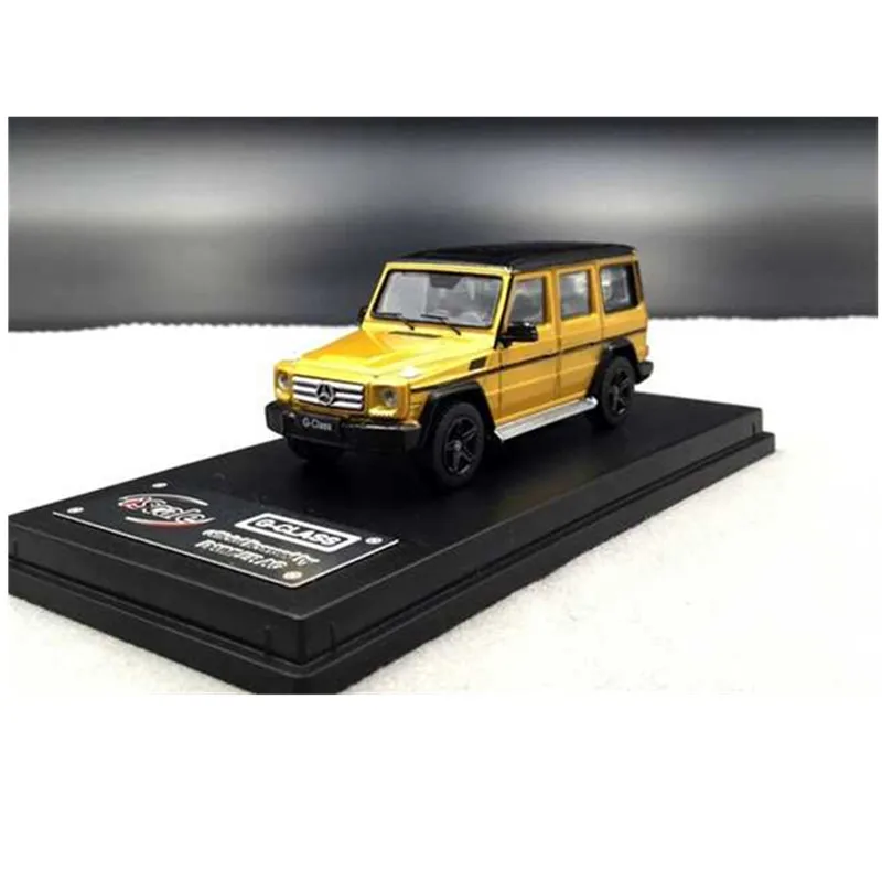 1: 64 модель автомобиля из сплава-Mercedes Benz G500 SUV кроссовая игрушка модель автомобиля коллекция подарок - Цвет: Цвет: желтый