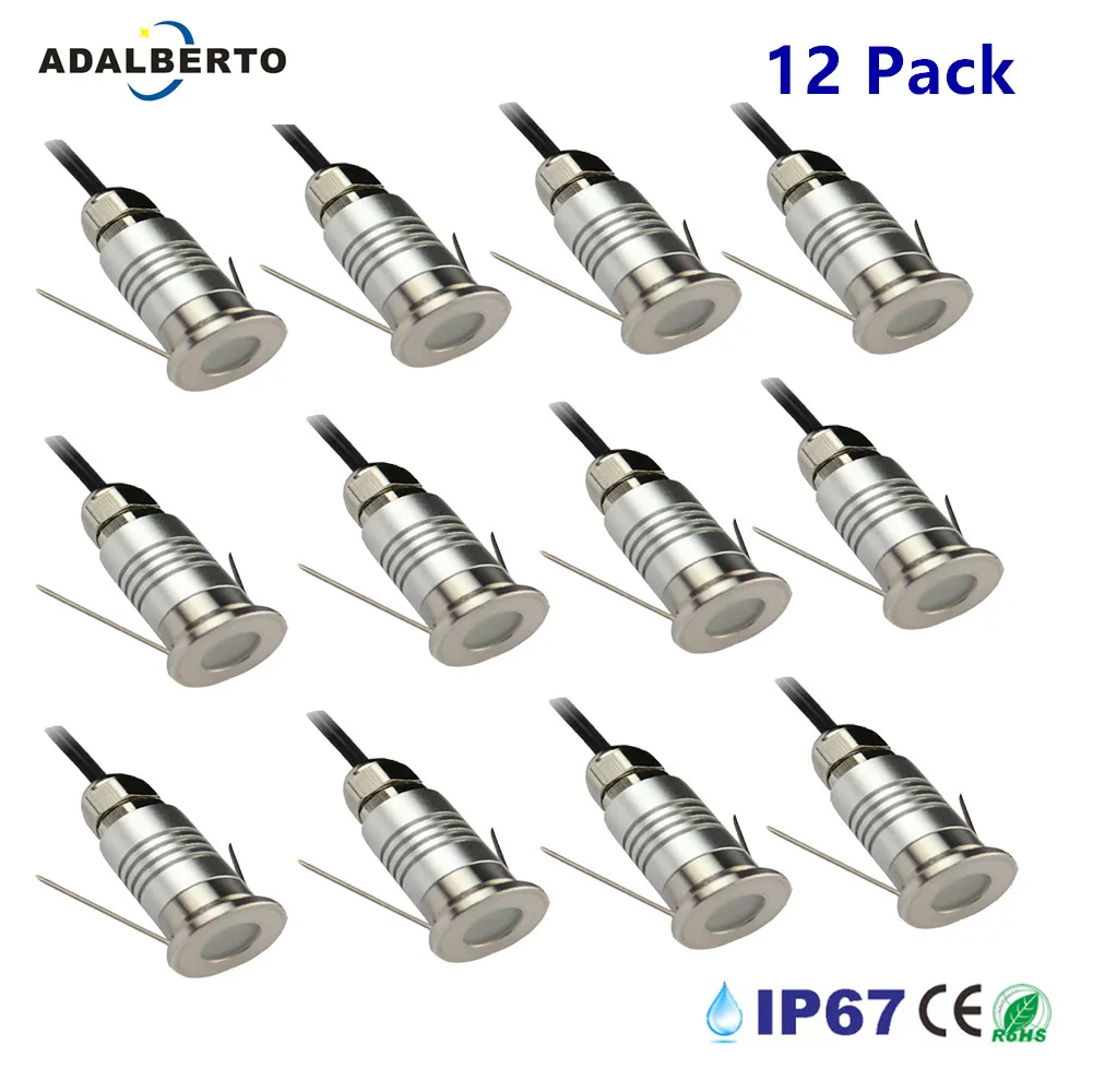 Mini LED Underground light 1W Floor Lamp Outdoor Inground Spot Landscape Garden Square Path Buried Yard DC12V IP67 Lighting