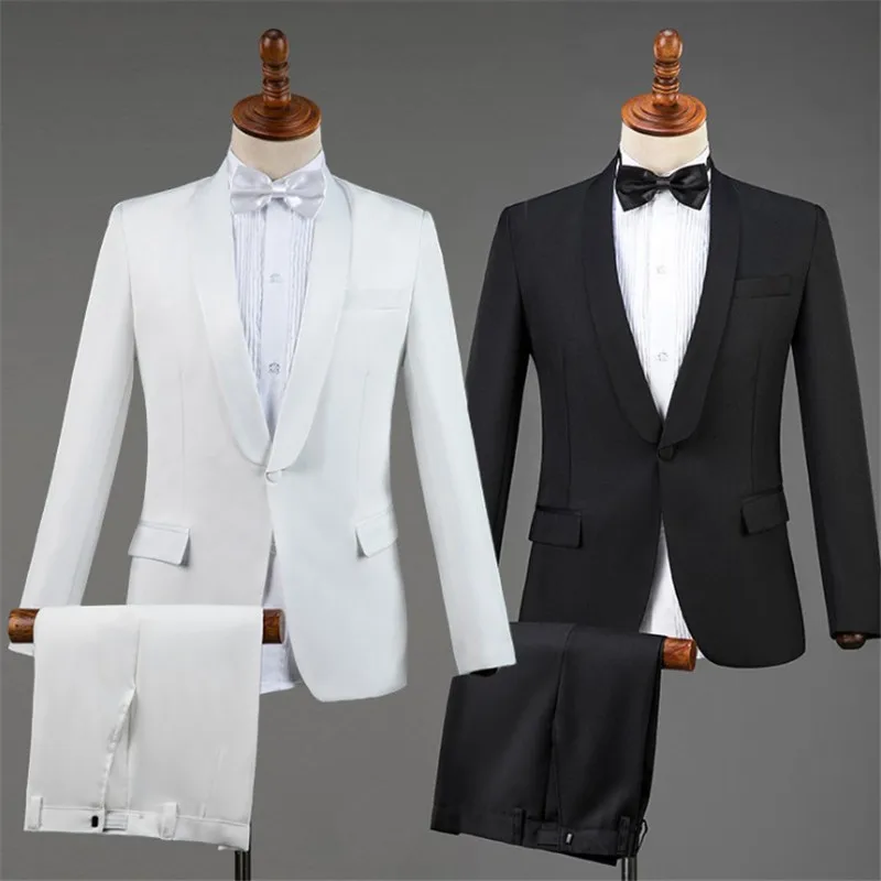 Большой воротник классический черный и белый тонкий трехмерный пошив удобные модные костюмы Свадебные фестивали