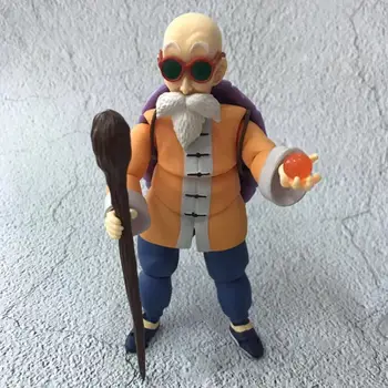 

14.5cm Dragon Ball Master Roshi Kame Sennin Action Figures Super Movable Joints Face Change Anime Figurine Collectible Model Toy