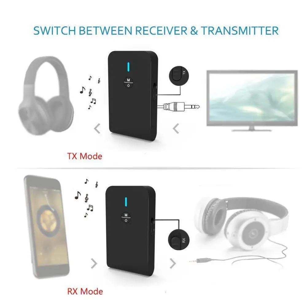 AptX Bluetooth передатчик с низкой задержкой и приемником 2 в 1 аудио беспроводной