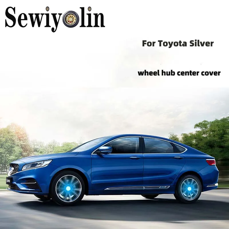 

For Toyota 4X Hub Light Car Wheel Caps Light Center Cover Lighting Cap Floating Illumination LED Bulb Car Styling Center Cap