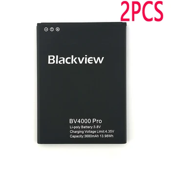 

2PCS New 100% Original 3680mAh BV4000 Pro Battery For BV4000 Pro MTK6580A Mobile Phone High Quality Battery+Tracking Number