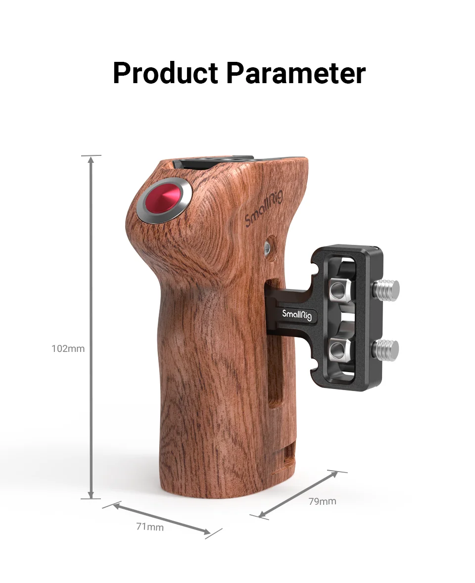 Threaded Side Handle with Record Start/Stop Remote Trigger For SONY for Panasoni