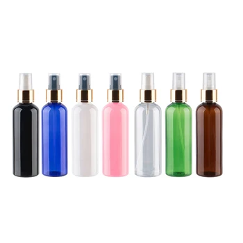 

100ml Spray Perfume Plastic Bottle,100cc Makeup Setting gold Spray Pump Container Refillable Bottles Mist Spray Travel Bottle