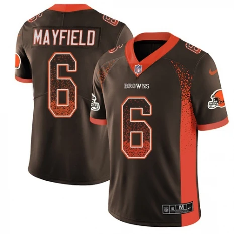 MEN Мужская камуфляжная футболка Cleveland Baker Mayfield Browns - Цвет: MEN