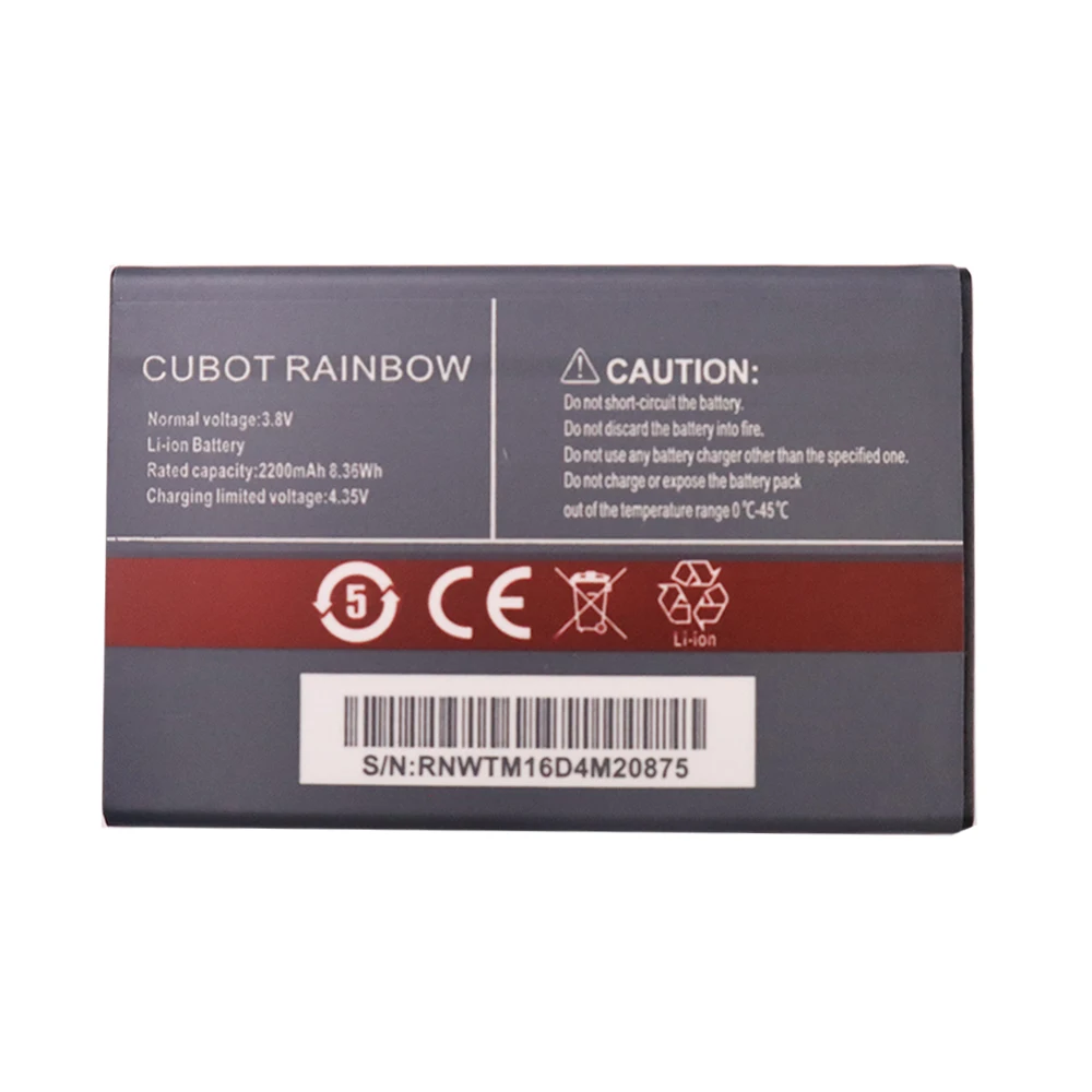 100% New Original CUBOT RAINBOW Battery 2200mAh Replacement backup battery For Cell Phone In Stock | Мобильные телефоны и