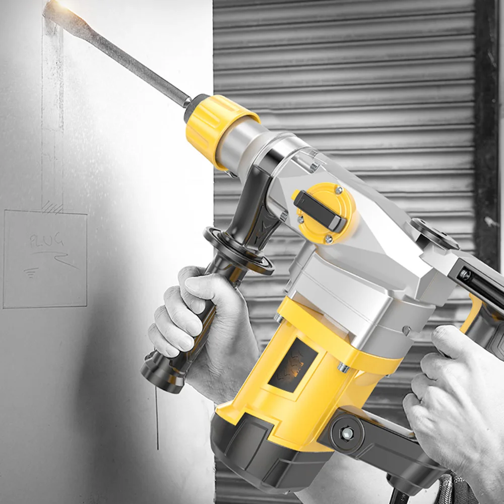 High Power Heavy Impact Electric Hammer 2580W 220V Concrete Breaker 30S Quickly Breaks The Wall 360 Degree Rotary Tools | Инструменты