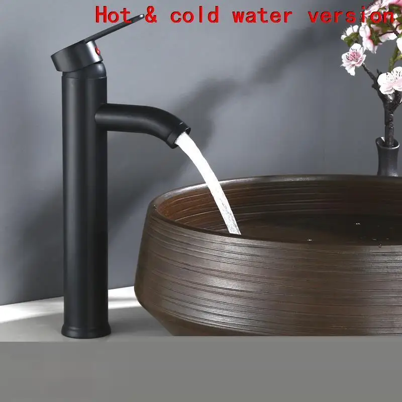 Version H Cuba раковина на стену для бассейна Banheiro Parede водопад Rubinetto Bagno Черный кран Grifo Lavabo Torneira кран для ванной комнаты - Цвет: Version H