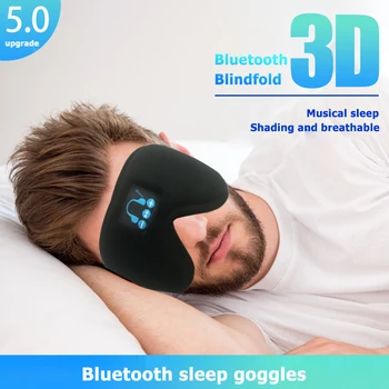 

Sleep Headphone Wireless Bluetooth 5.0 Headset Calling Stereo Music Sleep 3D Artifact Breathable Sleep Eye Mask Soft Eye Cover