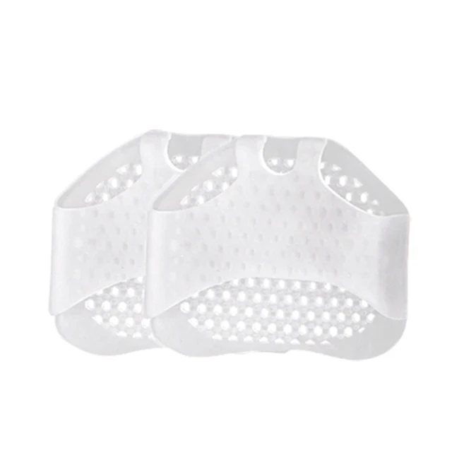 Insoles Forefoot Pads for Women High Heel Shoes Foot Blister Care Toes Insert Pad Silicone Gel Insole Pain Relief Dropshipping 1 Pair White