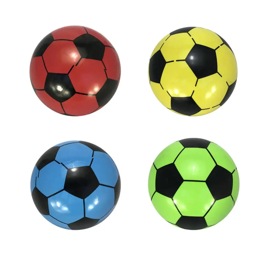 

PVC Thicken Inflatable Soccer Ball Football Booucy Toddler Kids Educational Toy Elastic Balls