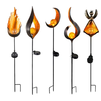 

Solar LED Simulate Flame Light Lawn Lantern Lamp Waterproof Outdoor Lights for Walkway Lawn Path Garden LED Landscape Lamps