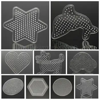 

9 Type Fuse Bead DIY Hama Fuse Beads Clear Pegboard Animal Pattern Girls Gift Educational Toys For Children Send Random