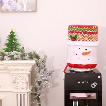 

Christmas Dust Cover Water Bucket Dispenser Container Bottle Purifier Xmas Home Decoration Cute Buskets Covers