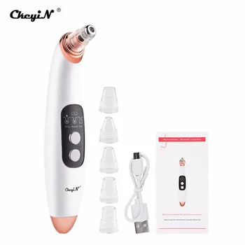 

Electric Blackhead Remover Vacuum Extractor Tool Dirt Spots Pore Acne Cleaner Skin Care Facial Pore Diamond Cleaner Machine 45