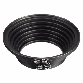 

7pcs 49 77mm Step Up Professional DSLR Camera Mini Photography High Hardness Aluminum Alloy Ring Adapter Outdoor Lens Filter