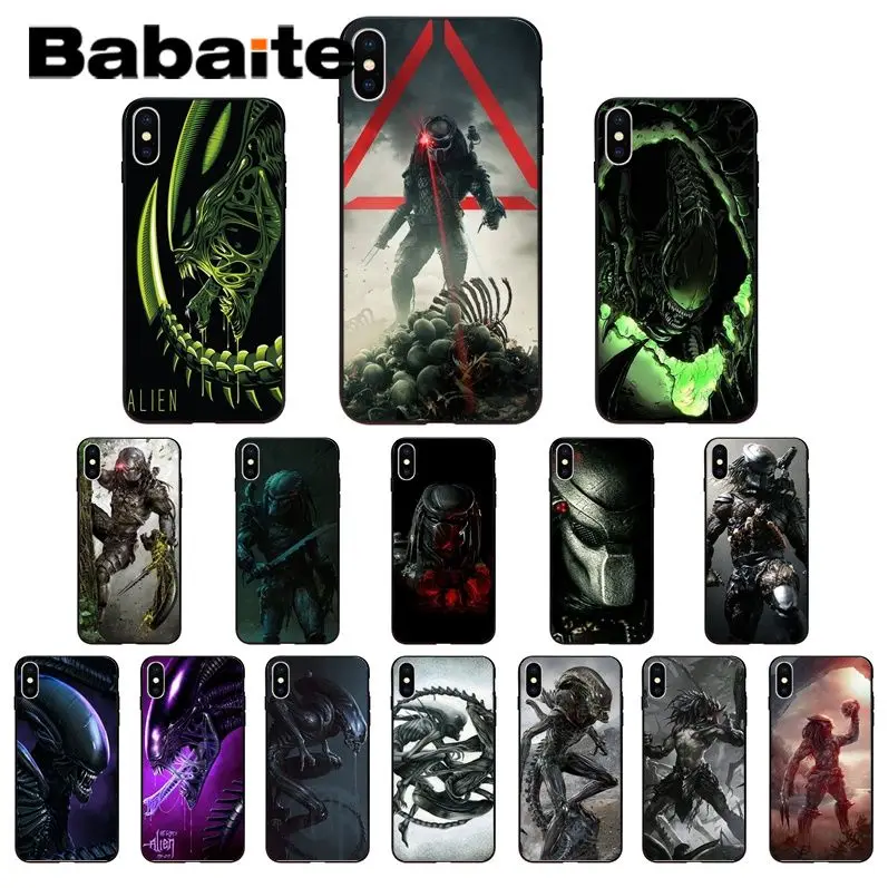 Babaite Чужой против Хищник высококачественный чехол для телефона iPhone 11 pro XS MAX 8 7 6 6S