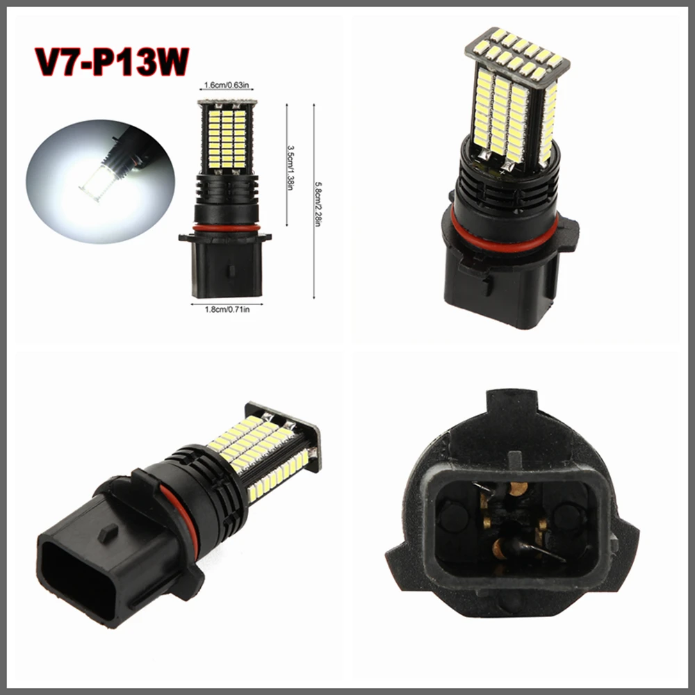 2 шт. 5202 H16 светодиодный Противотуманные фары Дневные Фары Лампы P13 9005 9006 84 шт. 3014 чипы H11 H8 H9 H7 H10 светодиодный 9 Вт 2800LM 3000K 6000K 8000K 360 градусов