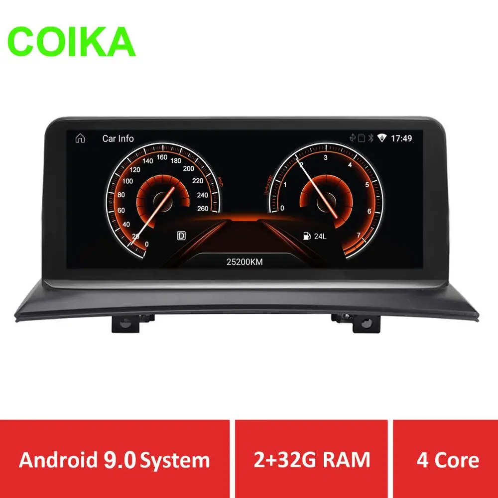 COIKA Blue Ray ips экран Android 9,0 Автомобильный gps Navi экран для BMW X3 E83 2003-2009 мультимедийный рекордер wifi Google 2+ 32 Гб ram AUX