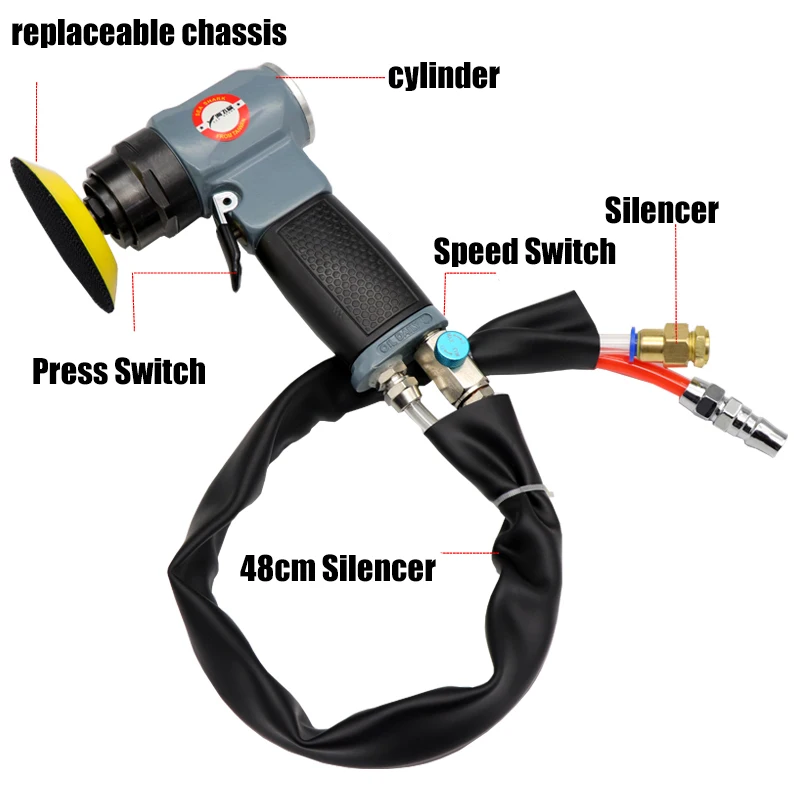 Мини Пневматический Угол шлифовальный станок шлифовальный Mach полировальный станок SY8 Air шлифовальные Угловые инструменты для полировки автомобиля