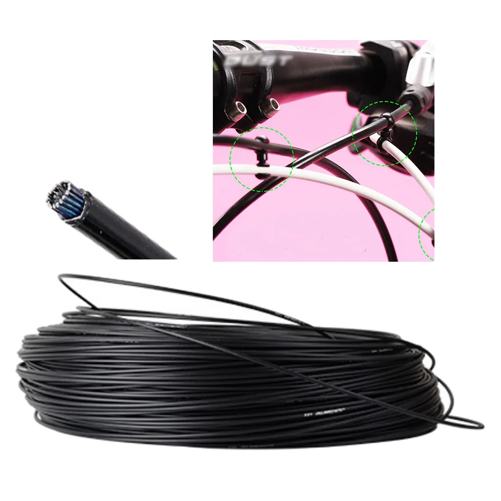 Universal Bike Cable Housing 5mx4/5mm Bicycle Shifter Derailleur V Brake Cables Outer Casing Protective Cover