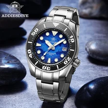 

Addies Dive new men automatic watch stainless steel strap 200m diving series watch NH35 sapphire crystal super luminous watches