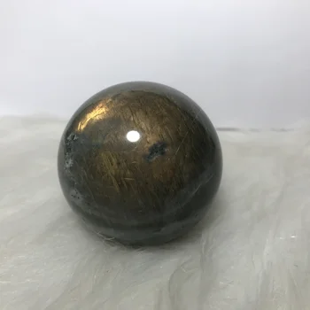 

about 55mm valuable high-class heavy flash natural labradorite Crystal gemstone ball metaphysical chakra healing stone