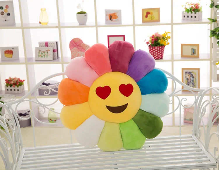 Large Size Sunflower Cushion Plush Toys Children Bed Office Couch Pillow Cushion Birthday Gift Girl'S