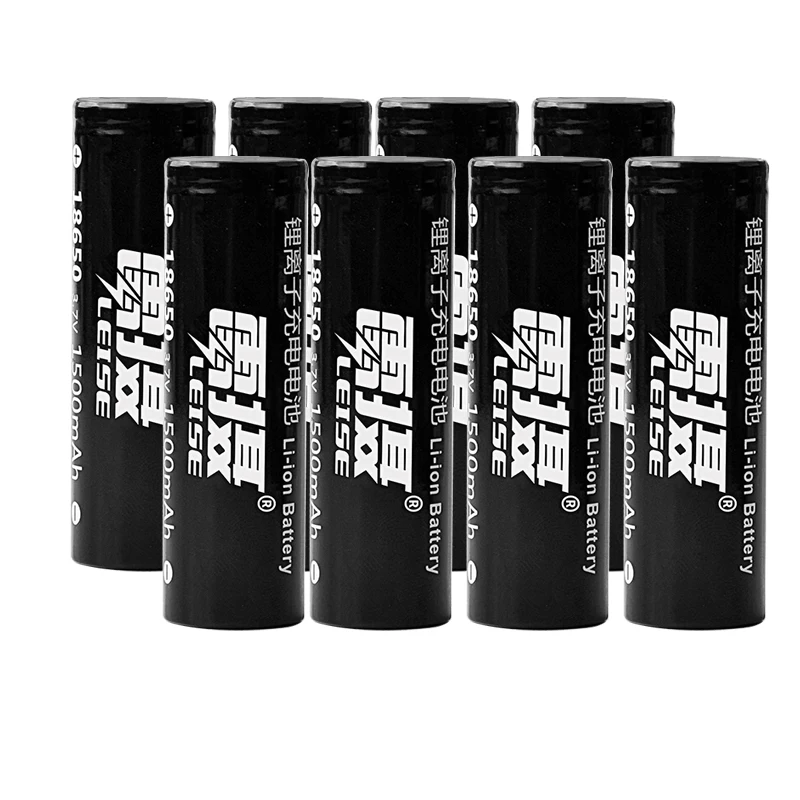 8pcs Рекламная 1500 mAh 18650 батарея 3,7 v для Ecig сигаретный внешний аккумулятор Leise литий-ионные литиевые батареи - Цвет: 8pcs