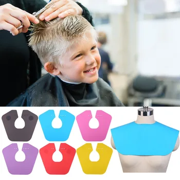 Billige Frisur Salon DIY Haar Styling Werkzeug Silikon Dye Haar Cape Mit Magnet Verschluss Haar Schal Bib Friseur Stylist Wrap