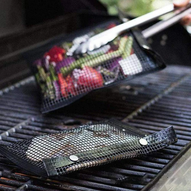 Grill Táska Bbq Tartozékok Sütőzsákok Háló Nem Tapadható Újrafelhasználható, Könnyen Megtisztítható Kültéri Barbecue Piknik Konyha Szerszámok