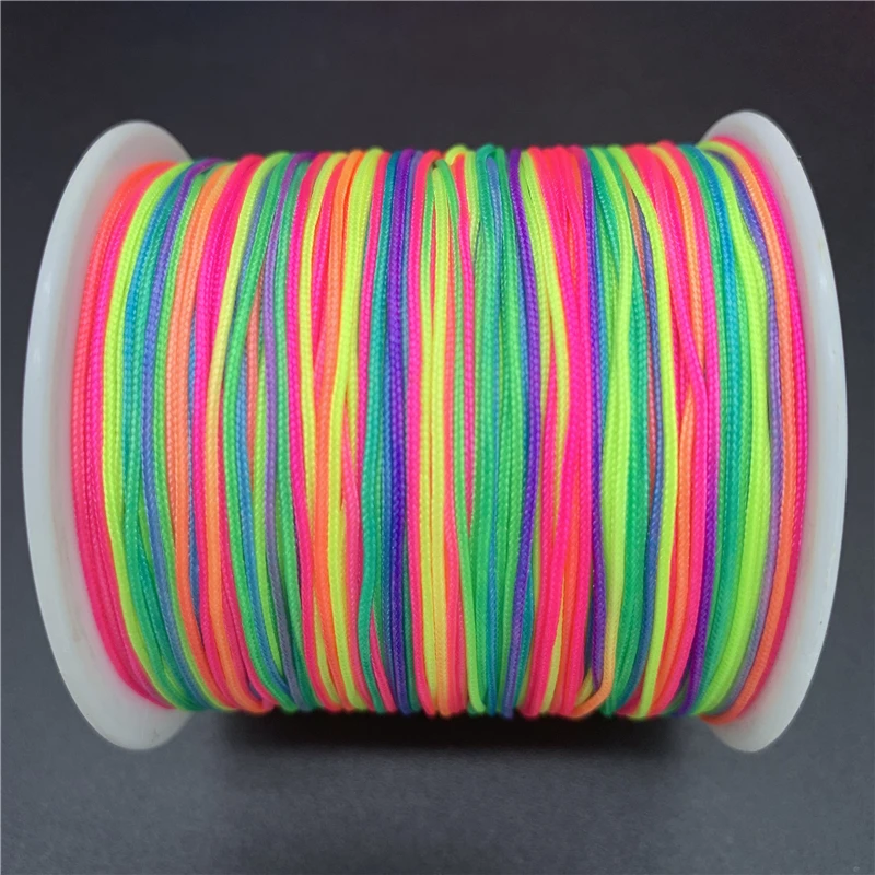 10yards 0.8mm Nylon Cord Thread Chinese Knot Macrame Cord Bracelet Braided String DIY Tassels Beading For Shamballa Rope