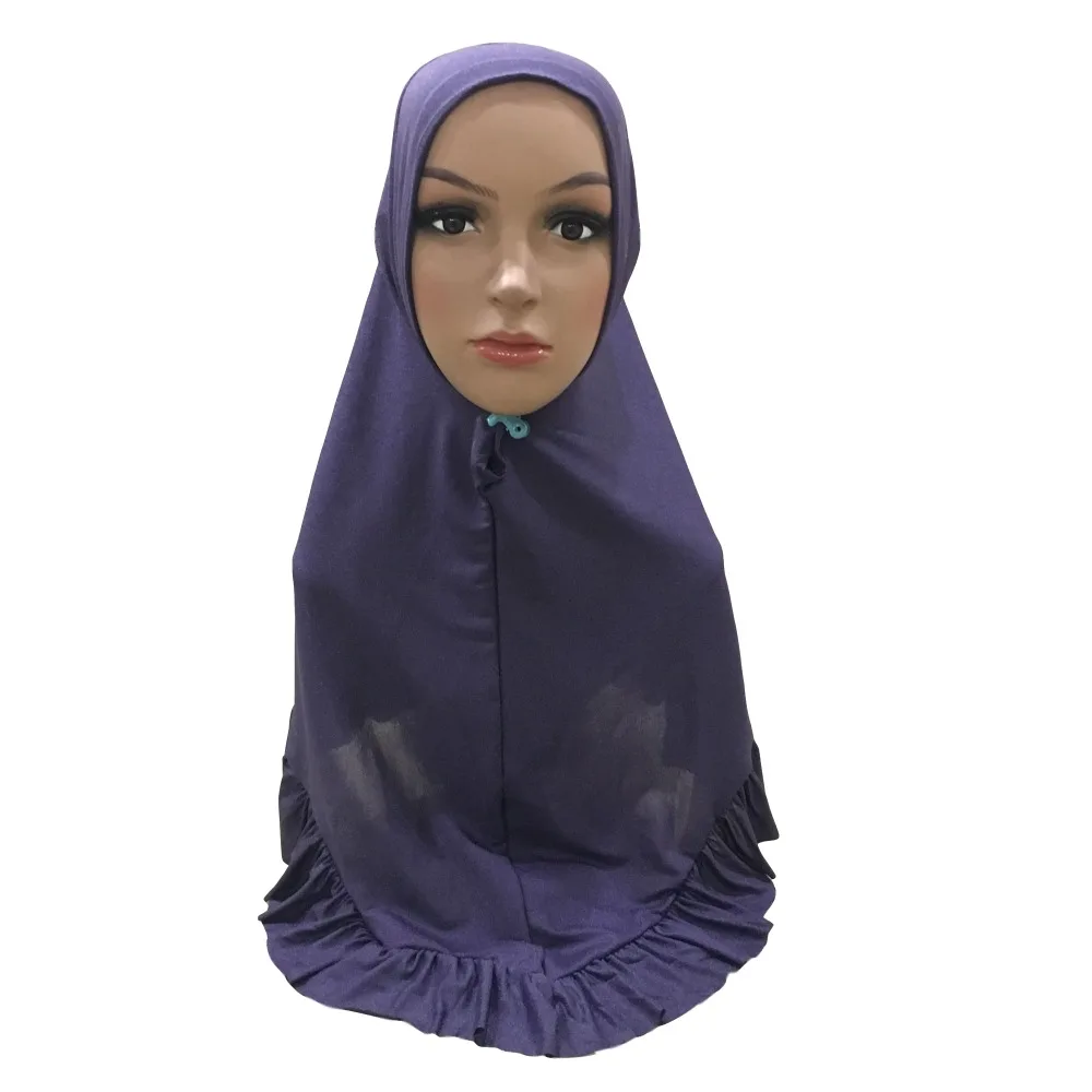 H1411 новейший мусульманский цельный хиджаб шарф с морщинами границы Амира мгновенный исламский шарф арабские шапки