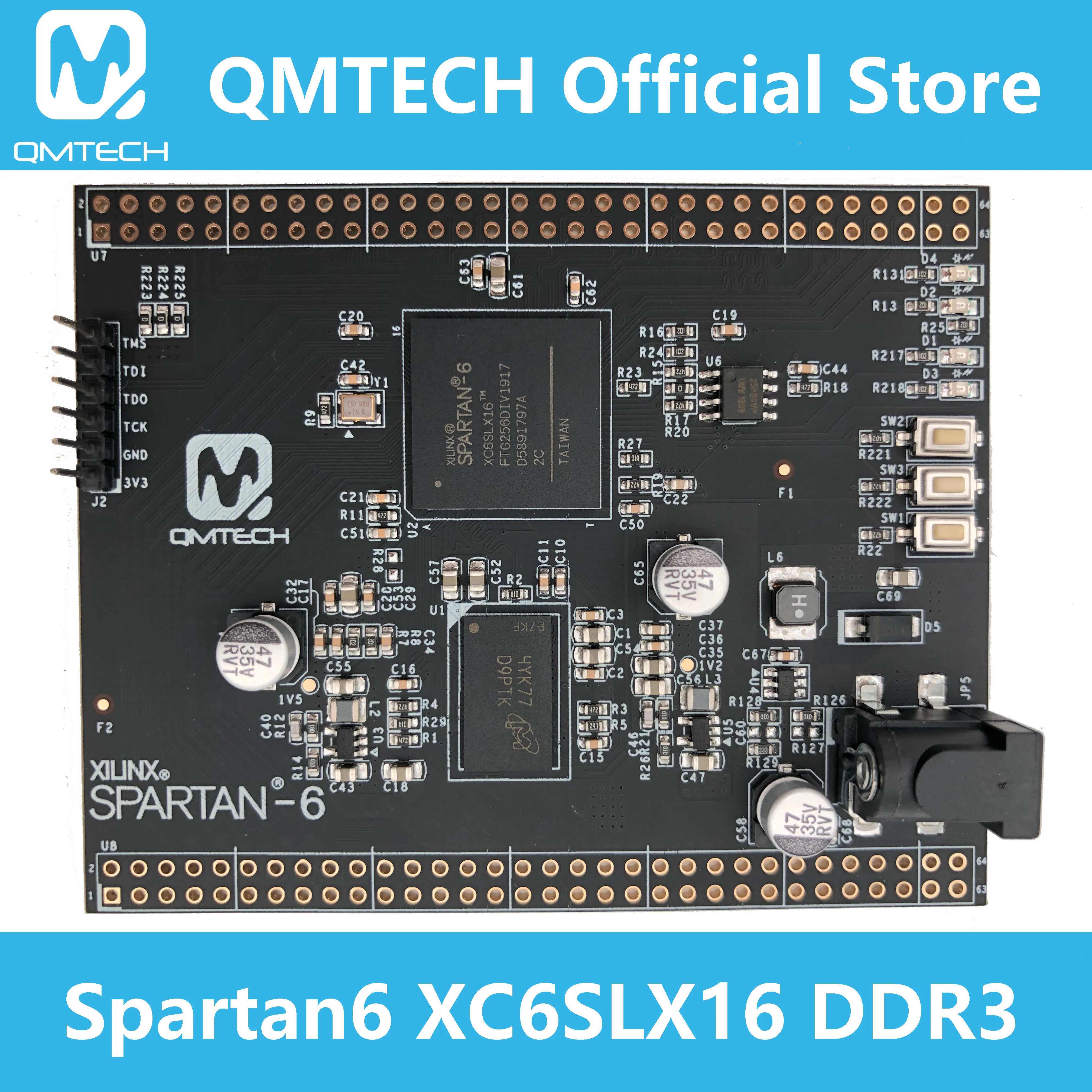 QMTECH Xilinx FPGA Spartan6 XC6SLX16 Spartan 6 ядерная плата DDR3 256 Мб|Аксессуары для демонстрационных