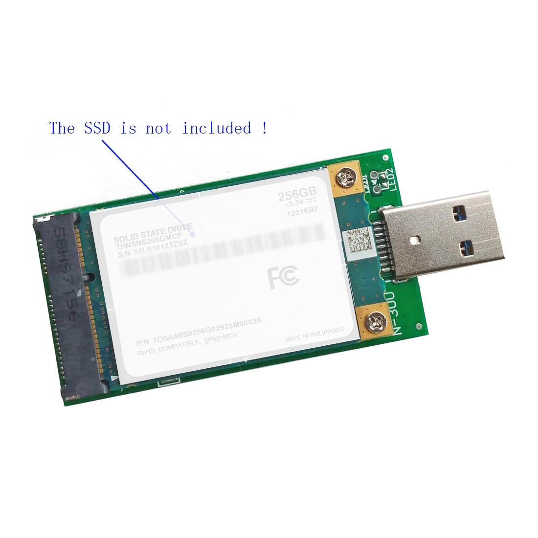 Mini PCI-E mSATA к USB 3,0 внешний SSD конвертер передачи данных адаптер модуль расширения карты для Windows Vista/7/8/Mac