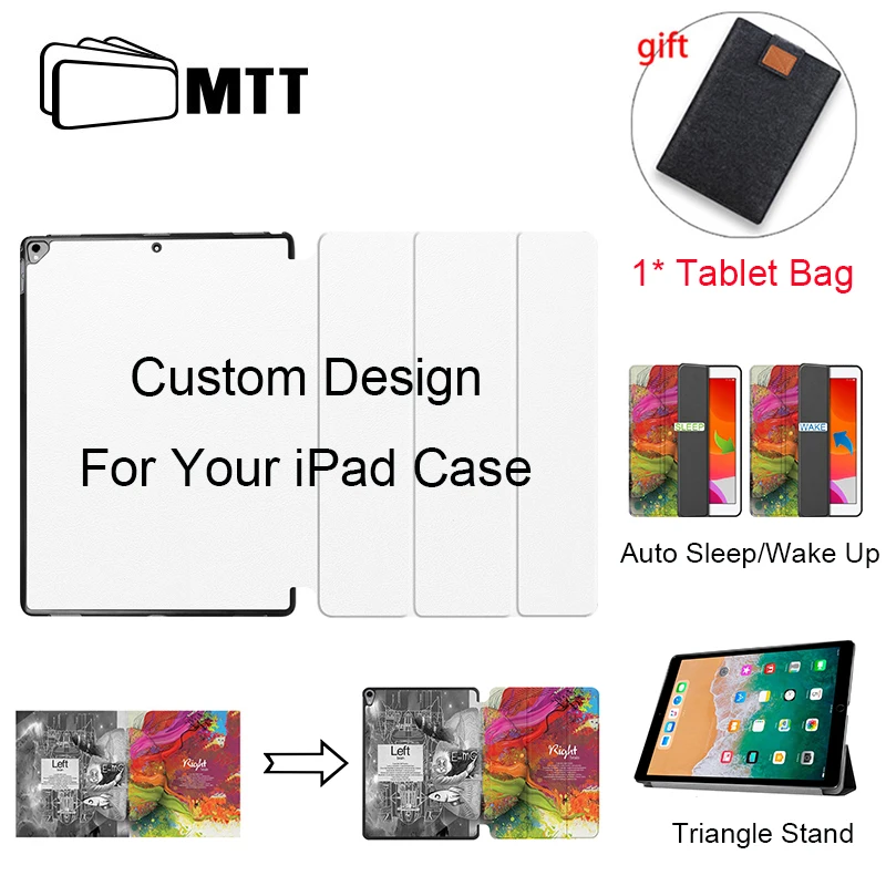 MTT заказной дизайн чехол для Apple iPad 9,7 дюймов Pro 10,5 11 12,9 тонкий PU кожаный флип стенд чехол смарт-чехол для планшета